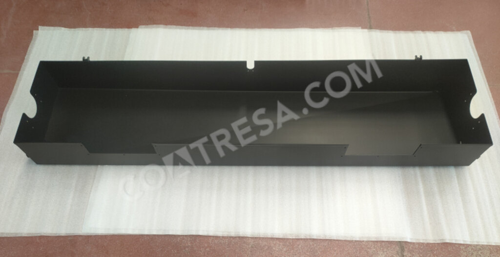 Cuvette with black teflon coating