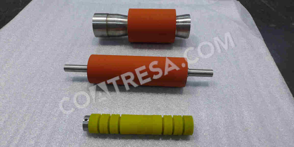 PU Roller Laminating rubber Rollers with steel shaft