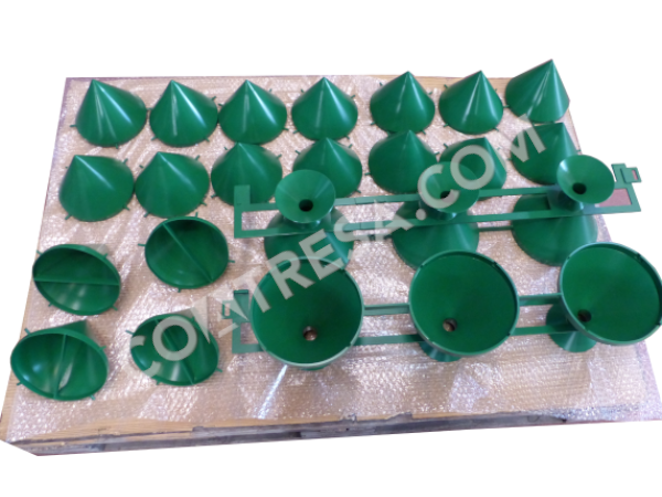 Teflon-coated green moulds