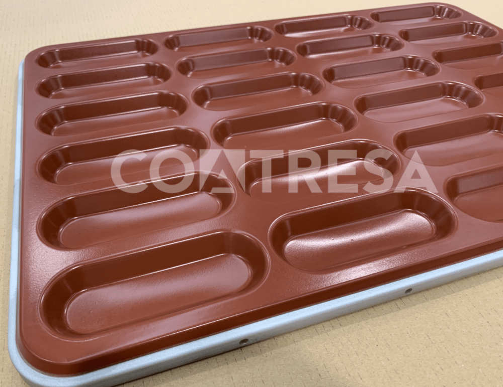 Recubrimiento antiadherente para bandeja de hotdog